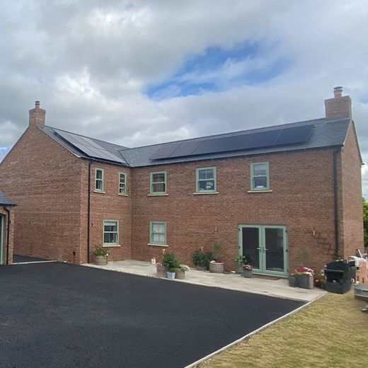 New Build Home with Solar Panel Installation