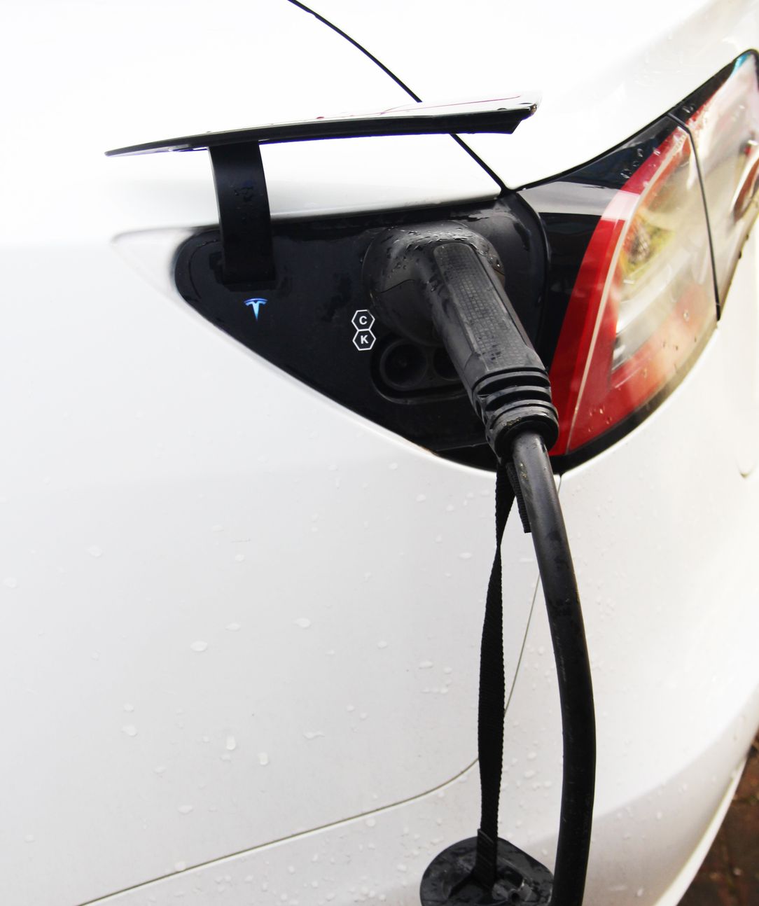 EV
charger charging car